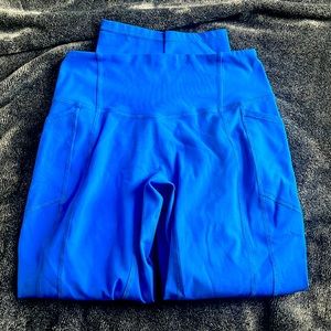 Til You Collapse Effortless Heart Booty Blue Leggings